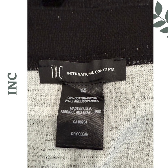 International Concepts Pencil Skirt with Boho Mandala Design Black Blue Size 14 - Picture 5 of 5